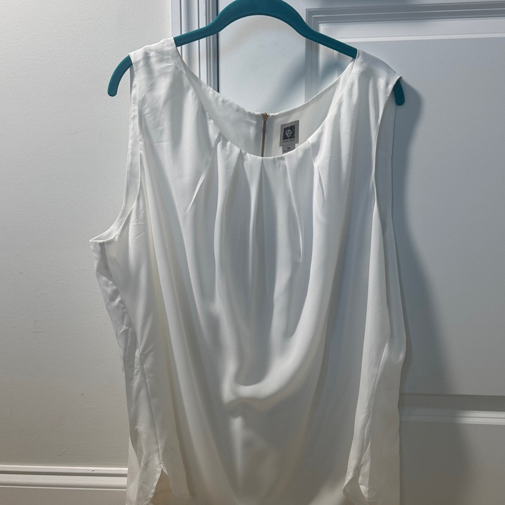 Elegant White Sleeveless Top